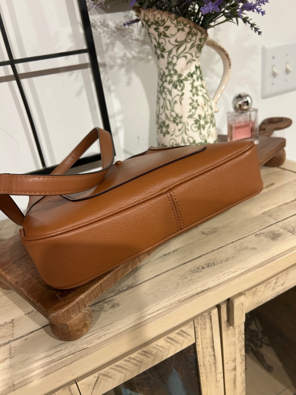 NWOT Kate Spade Tan/Cognac Leather Shoulder Bag - Picture 4 of 5